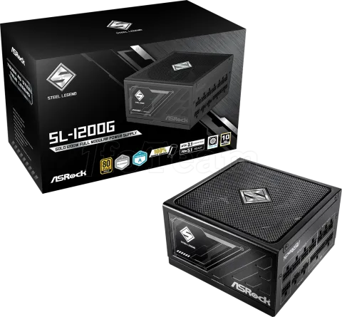 Photo de Alimentation ATX ASRock Steel Legend - 1200W (Noir)
