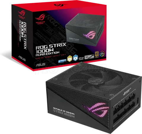 Photo de Alimentation ATX Asus Rog Strix Aura Edition RGB - 1000W (Noir)