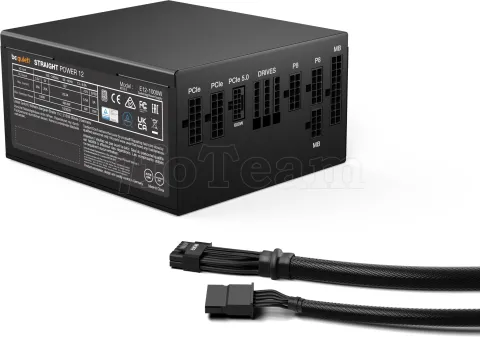 Photo de Alimentation ATX Be Quiet Straight Power 12 Platinum - 1000W (Noir)