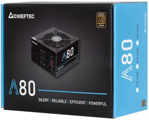 Photo de Alimentation ATX Chieftec A-80 CTG-550C - 550W (Noir)