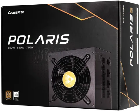 Photo de Alimentation ATX Chieftec Polaris PPS-550FC - 550W (Noir)