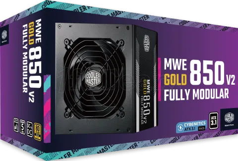 Photo de Alimentation ATX Cooler Master MWE Gold V2 - 850W (Noir)