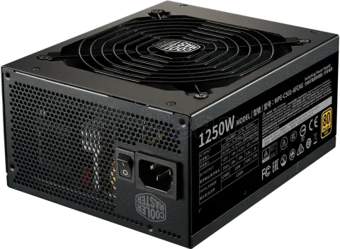 Photo de Alimentation ATX Cooler Master MWE Gold V2 ATX 3.1 - 1250W (Noir)