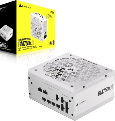 Photo de Alimentation ATX Corsair RMx Shift - 750W (Blanc)