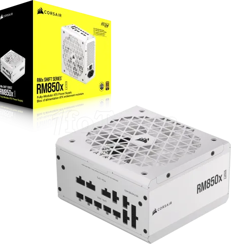 Photo de Alimentation ATX Corsair RMx Shift - 850W (Blanc)