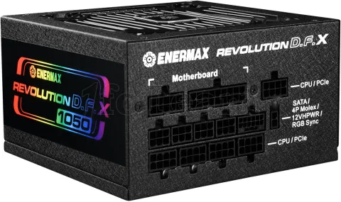 Photo de Alimentation ATX Enermax Revolution D.F. X RGB - 1050W (Noir)