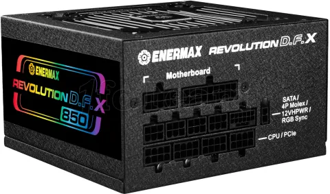 Photo de Alimentation ATX Enermax Revolution D.F. X RGB - 850W (Noir)