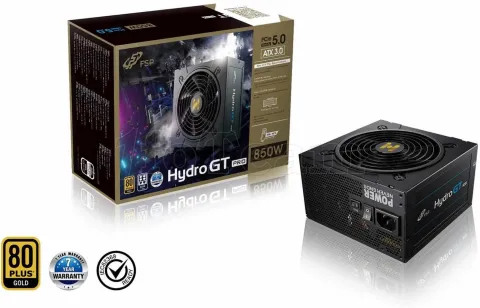 Photo de Alimentation ATX FSP Hydro GT Pro ATX 3.0 - 850W (Noir)