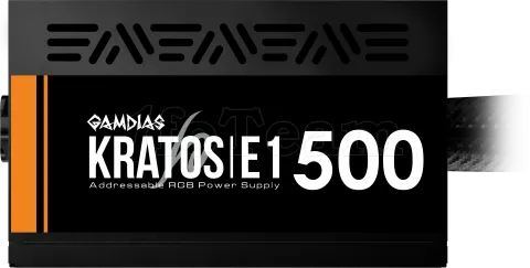 Photo de Alimentation ATX Gamdias Kratos E1-500 RGB - 500W (Noir)