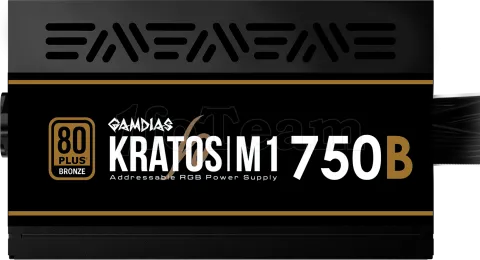 Photo de Alimentation ATX Gamdias Kratos M1-750B RGB - 750W (Noir) Bronze