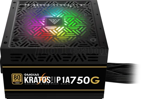 Photo de Alimentation ATX Gamdias Kratos P1A-750G RGB - 750W (Noir) Gold