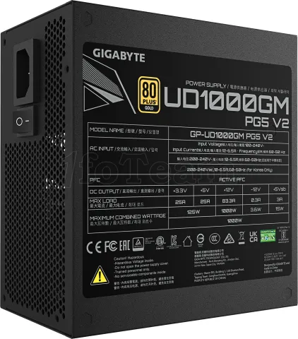 Photo de Alimentation ATX Gigabyte Ultra Durable GM PG5 V2 - 1000W (Noir)