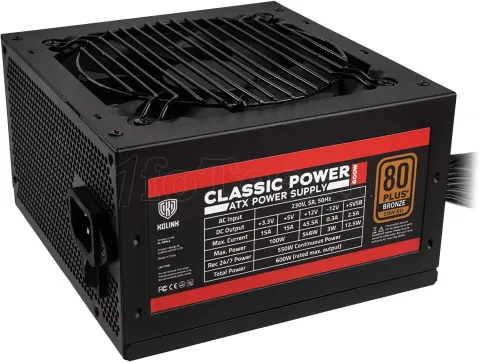 Photo de Alimentation ATX Kolink Classic Power v2 - 600W (Noir)