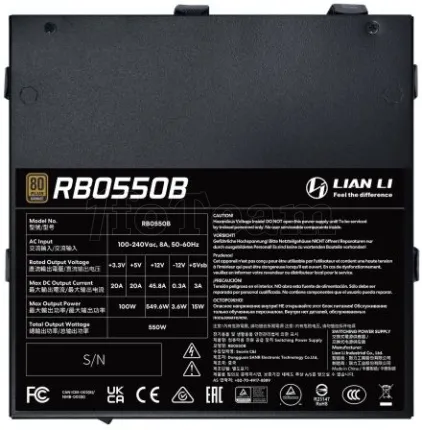 Photo de Alimentation ATX Lian Li RB - 550W (Noir)