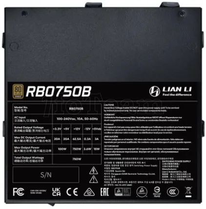 Photo de Alimentation ATX Lian Li RB - 750W (Noir)