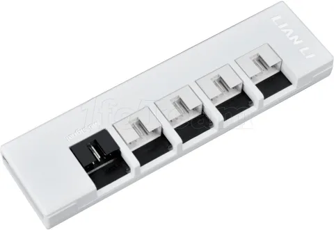Photo de Alimentation ATX Lian Li Rotational Shift - 1200W (Blanc) avec hub