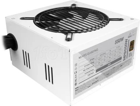 Photo de Alimentation ATX Mars Gaming MPB - 550W (Blanc)