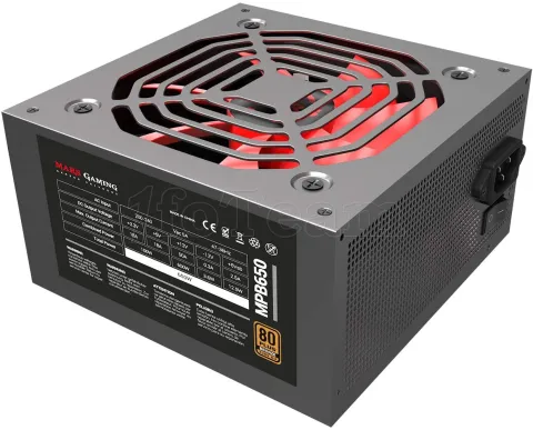 Photo de Alimentation ATX Mars Gaming MPB - 650W (Noir/Rouge)