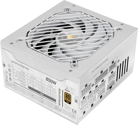 Photo de Alimentation ATX Mars Gaming MPB Pro-SI - 850W (Blanc)