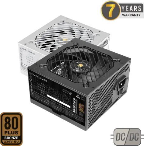 Photo de Alimentation ATX Mars Gaming MPB-SI - 650W (Noir)