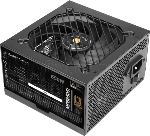 Photo de Alimentation ATX Mars Gaming MPB-SI - 650W (Noir)
