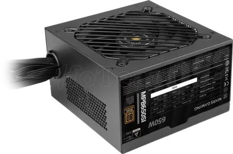 Photo de Alimentation ATX Mars Gaming MPB-SI - 650W (Noir)