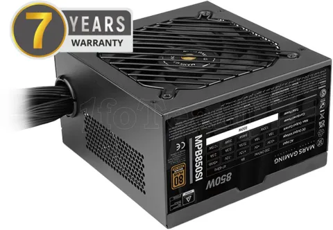 Photo de Alimentation ATX Mars Gaming MPB-SI - 850W (Noir)