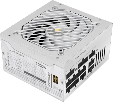 Photo de Alimentation ATX Mars Gaming MPB-SIM - 1000W (Blanc)