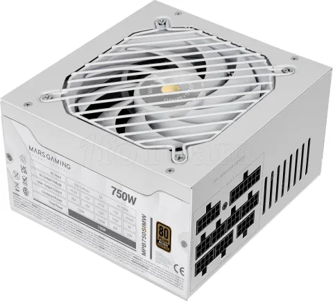Photo de Alimentation ATX Mars Gaming MPB-SIM - 750W (Blanc)