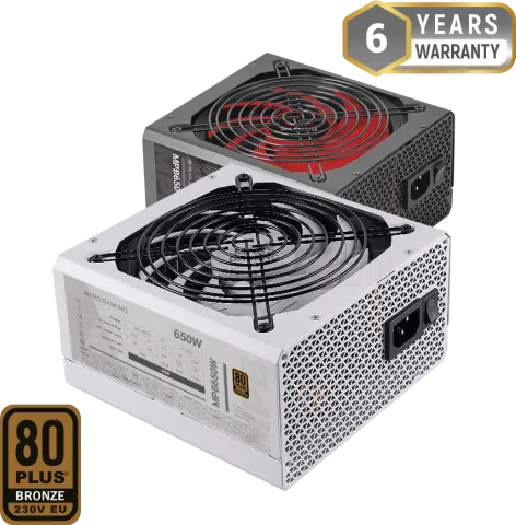 Photo de Alimentation ATX Mars Gaming MPIII - 650W (Blanc)