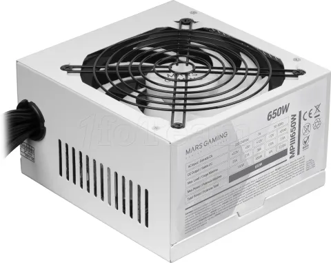 Photo de Alimentation ATX Mars Gaming MPIII - 650W (Blanc)