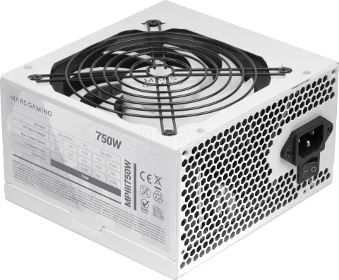 Photo de Alimentation ATX Mars Gaming MPIII - 750W (Blanc)