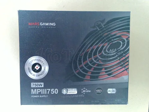 Photo de Alimentation ATX Mars Gaming MPIII - 750W (Noir/Rouge) - ID 223540