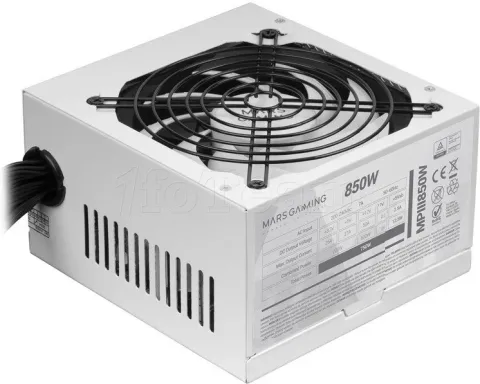 Photo de Alimentation ATX Mars Gaming MPIII - 850W (Blanc)