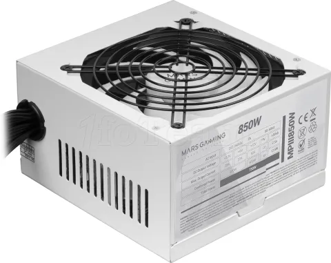Photo de Alimentation ATX Mars Gaming MPIII - 850W (Blanc)
