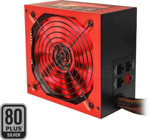 Photo de Alimentation ATX Mars Gaming Vulcano MP - 750W (Noir/Rouge)