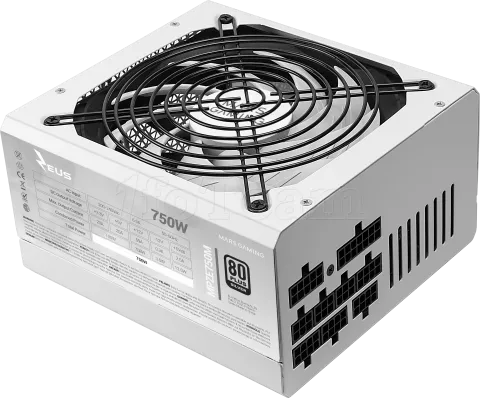 Photo de Alimentation ATX Mars Gaming Zeus MPM - 750W (Blanc)