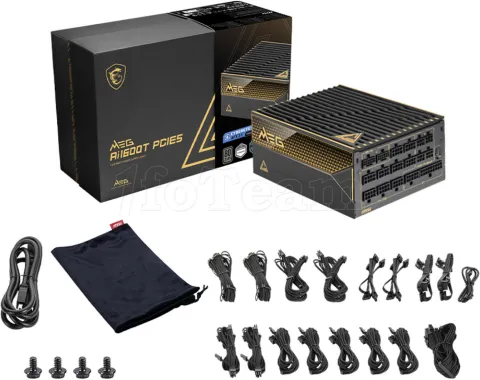 Photo de Alimentation ATX MSI Meg Ai1600T PCIe5 - 1600W (Noir)
