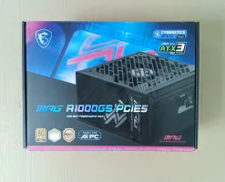 Photo de Alimentation ATX MSI MPG A1000GS PCIe5 - 1000W (Noir) - SN 3067ZPFY11CE010503001549 - ID 224734