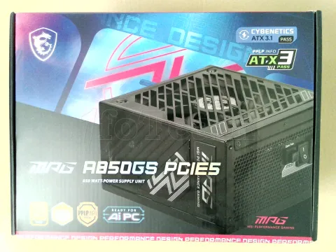 Photo de Alimentation ATX MSI MPG A850GS PCIe5 - 850W (Noir) - SN 3067ZPFZ11CE010508001748 - ID 223863