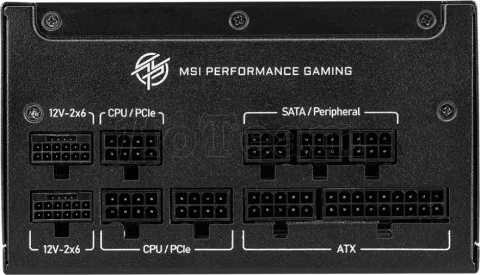 Photo de Alimentation ATX MSI MPG A850GS PCIe5 - 850W (Noir)