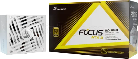 Photo de Alimentation ATX Seasonic Focus GX ATX 3 (2024) - 850W (Blanc)