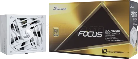 Photo de Alimentation ATX Seasonic Focus GX ATX 3.0 - 1000W (Blanc)