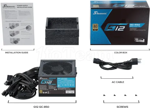 Photo de Alimentation ATX Seasonic G12 GC - 850W (Noir)