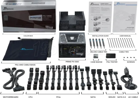 Photo de Alimentation ATX Seasonic Prime PX - 1300W (Noir)