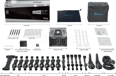 Photo de Alimentation ATX Seasonic Prime PX ATX 3.1 - 1600W (Noir)