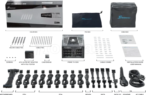 Photo de Alimentation ATX Seasonic Prime TX ATX 3.0 - 1300W (Noir)