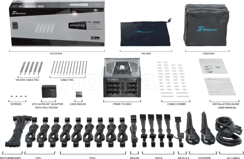 Photo de Alimentation ATX Seasonic Prime TX ATX 3.1 - 1600W (Noir)