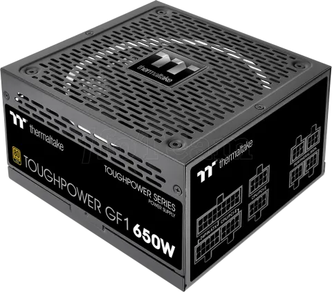 Photo de Alimentation ATX Thermaltake Toughpower GF1 RGB - 650W (Noir)