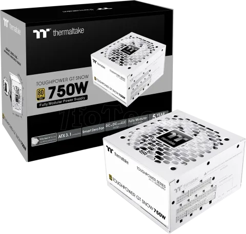 Photo de Alimentation ATX Thermaltake Toughpower GT - 750W (Blanc)